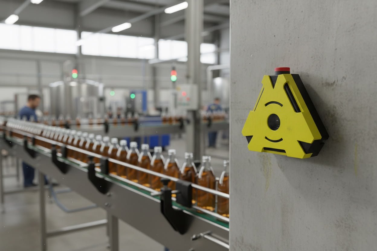 Vision AI unit monitoring a production line